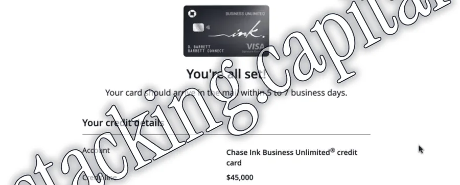Card issued · In the mail