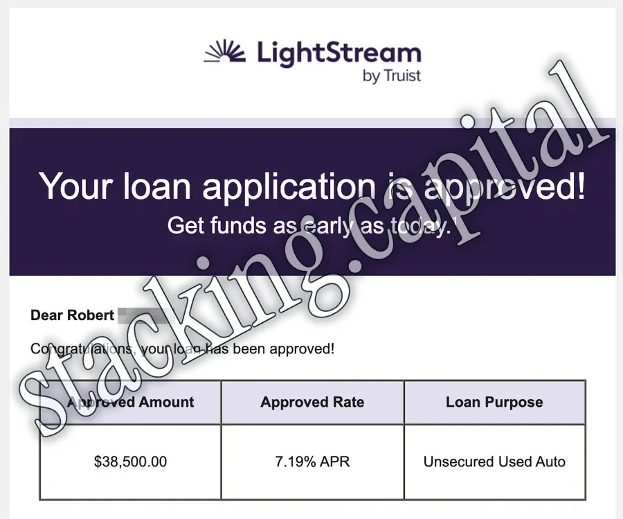 LightStream · Approval · $1,200,000