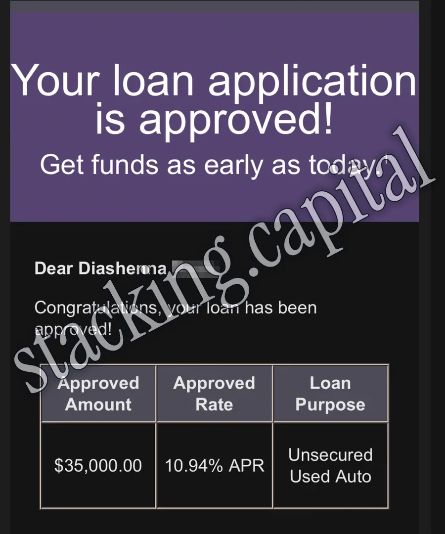 LightStream · Approval · $35,000