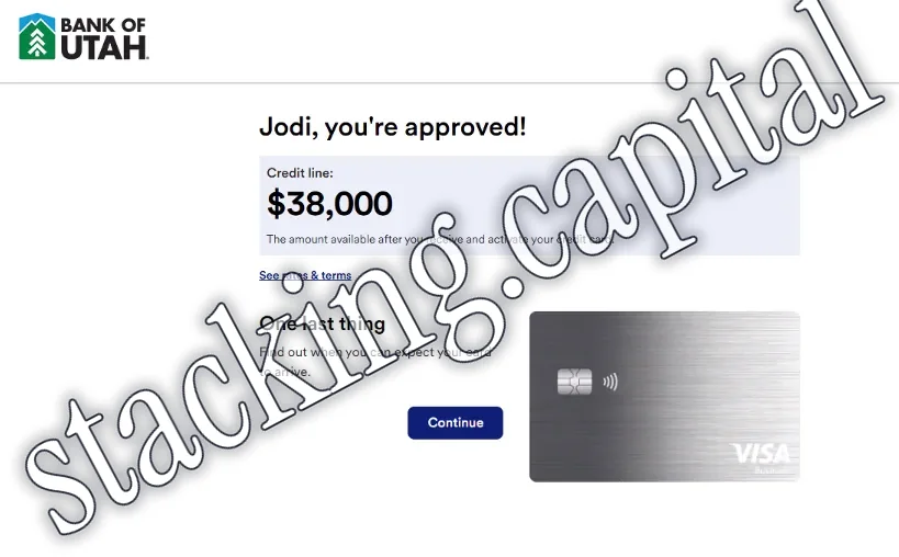 Bank of Utah · Approval · $38,000