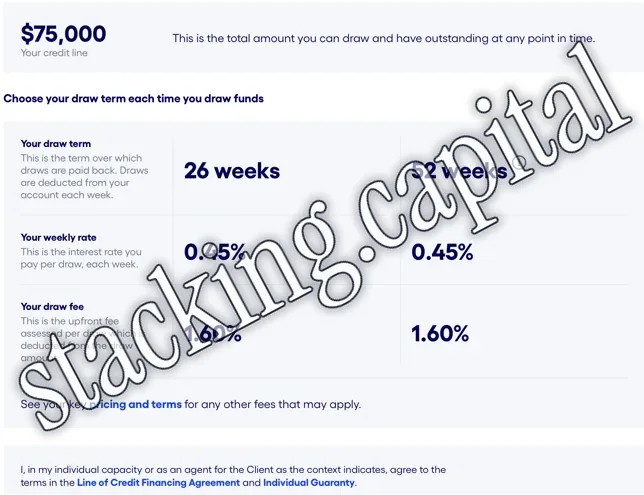 Bluevine · Approval · $75,000