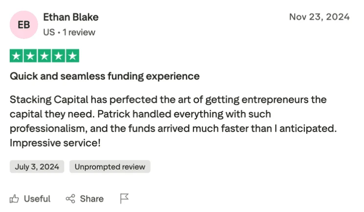 Trustpilot review