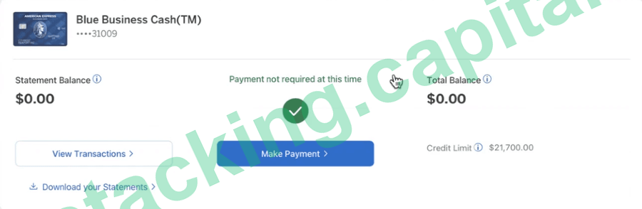 Amex Blue Business Cash, $21,700 credit limit